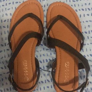 Brown sandals